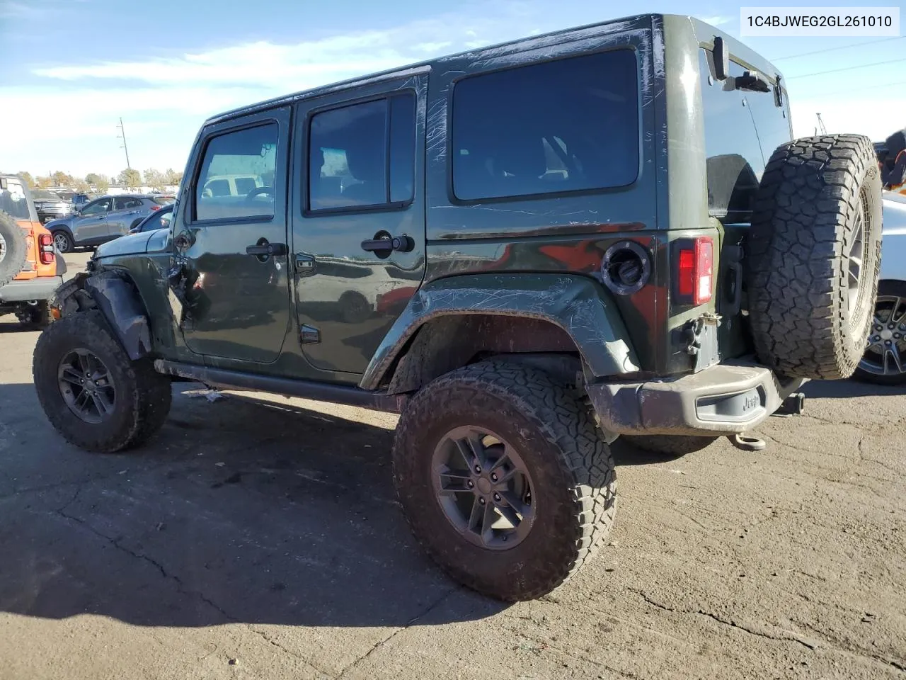 2016 Jeep Wrangler Unlimited Sahara VIN: 1C4BJWEG2GL261010 Lot: 80322234