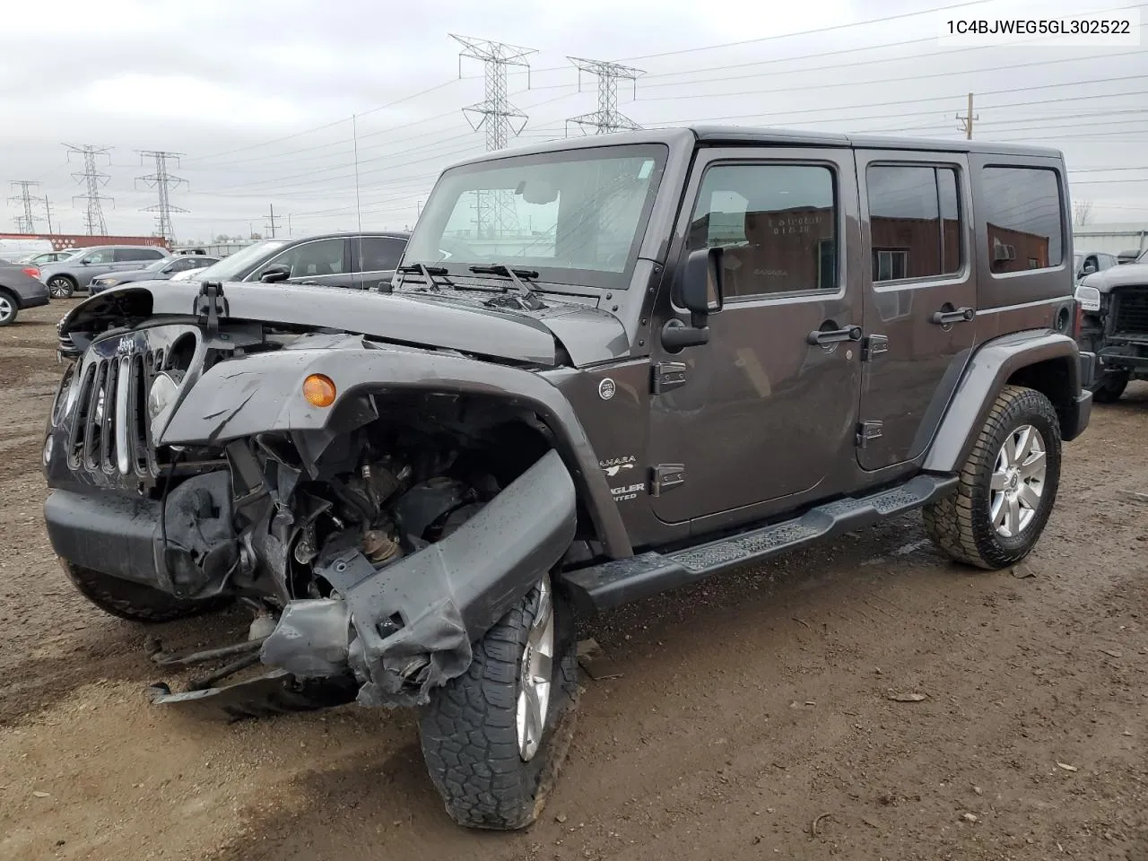 2016 Jeep Wrangler Unlimited Sahara VIN: 1C4BJWEG5GL302522 Lot: 80543144