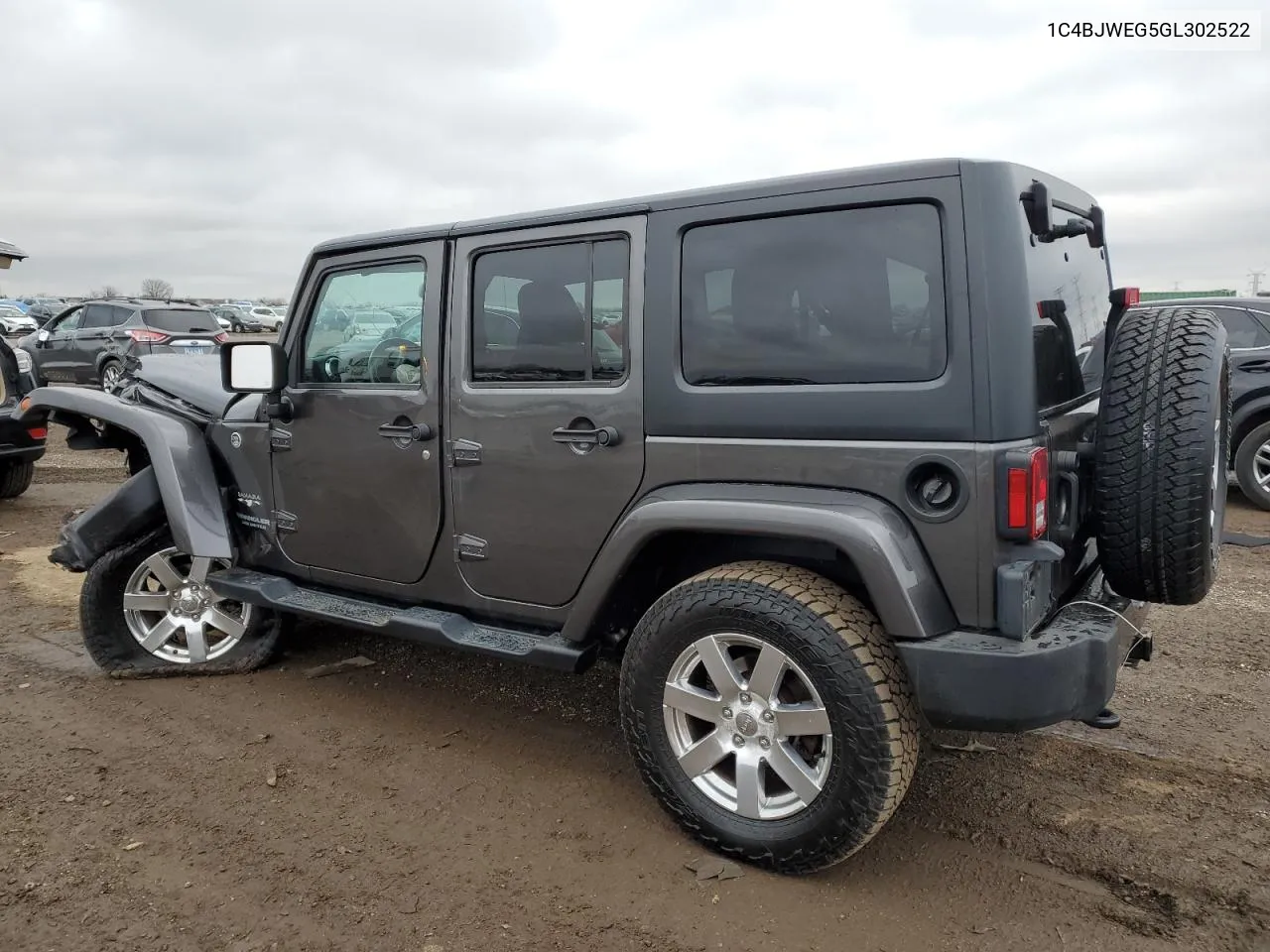 2016 Jeep Wrangler Unlimited Sahara VIN: 1C4BJWEG5GL302522 Lot: 80543144