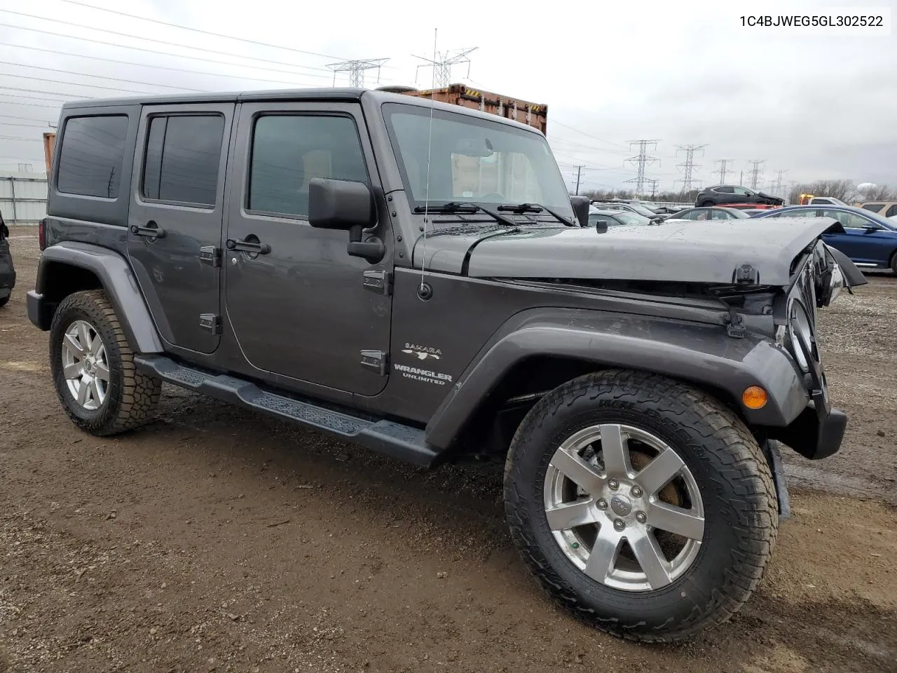 2016 Jeep Wrangler Unlimited Sahara VIN: 1C4BJWEG5GL302522 Lot: 80543144