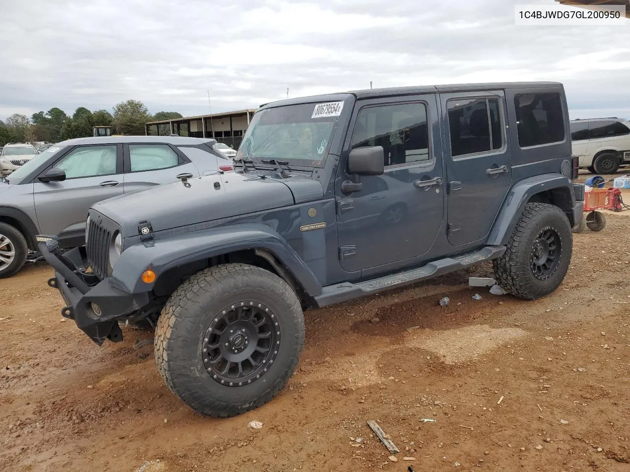 2016 Jeep Wrangler Unlimited Sport VIN: 1C4BJWDG7GL200950 Lot: 80679554