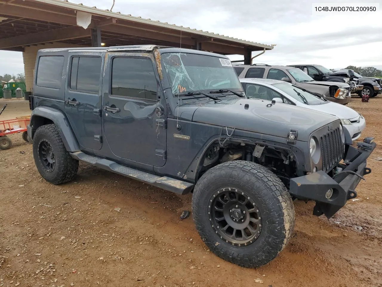 2016 Jeep Wrangler Unlimited Sport VIN: 1C4BJWDG7GL200950 Lot: 80679554