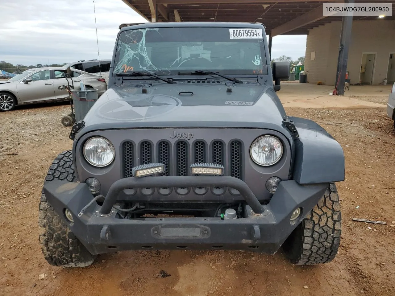 2016 Jeep Wrangler Unlimited Sport VIN: 1C4BJWDG7GL200950 Lot: 80679554