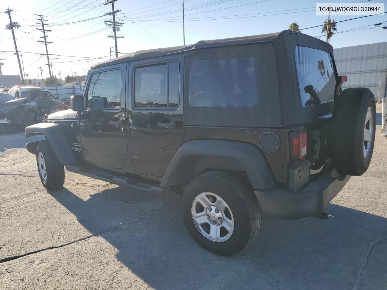 2016 Jeep Wrangler Unlimited Sport VIN: 1C4BJWDG9GL320944 Lot: 80884744