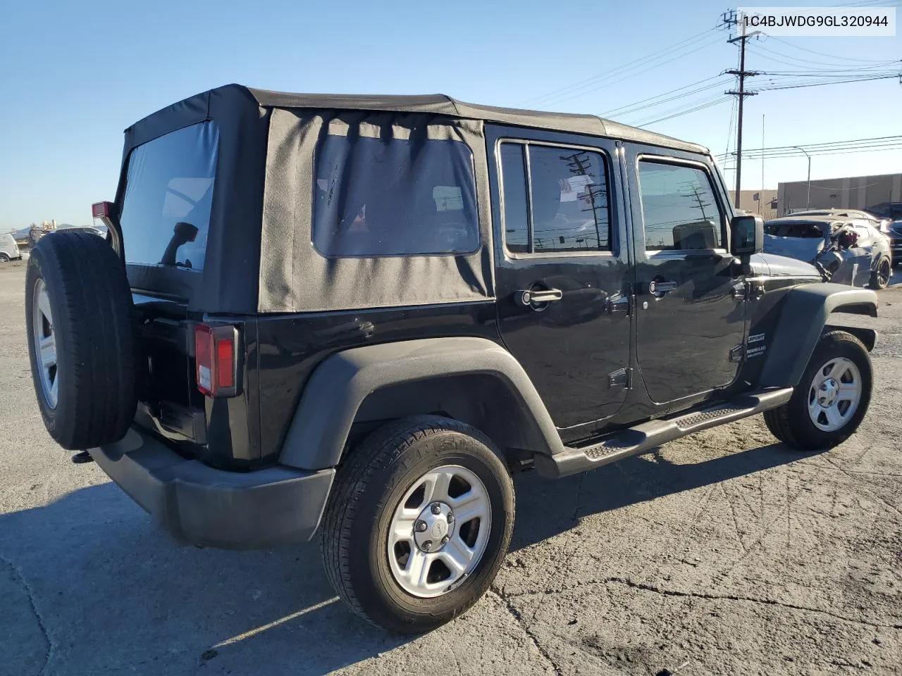 2016 Jeep Wrangler Unlimited Sport VIN: 1C4BJWDG9GL320944 Lot: 80884744