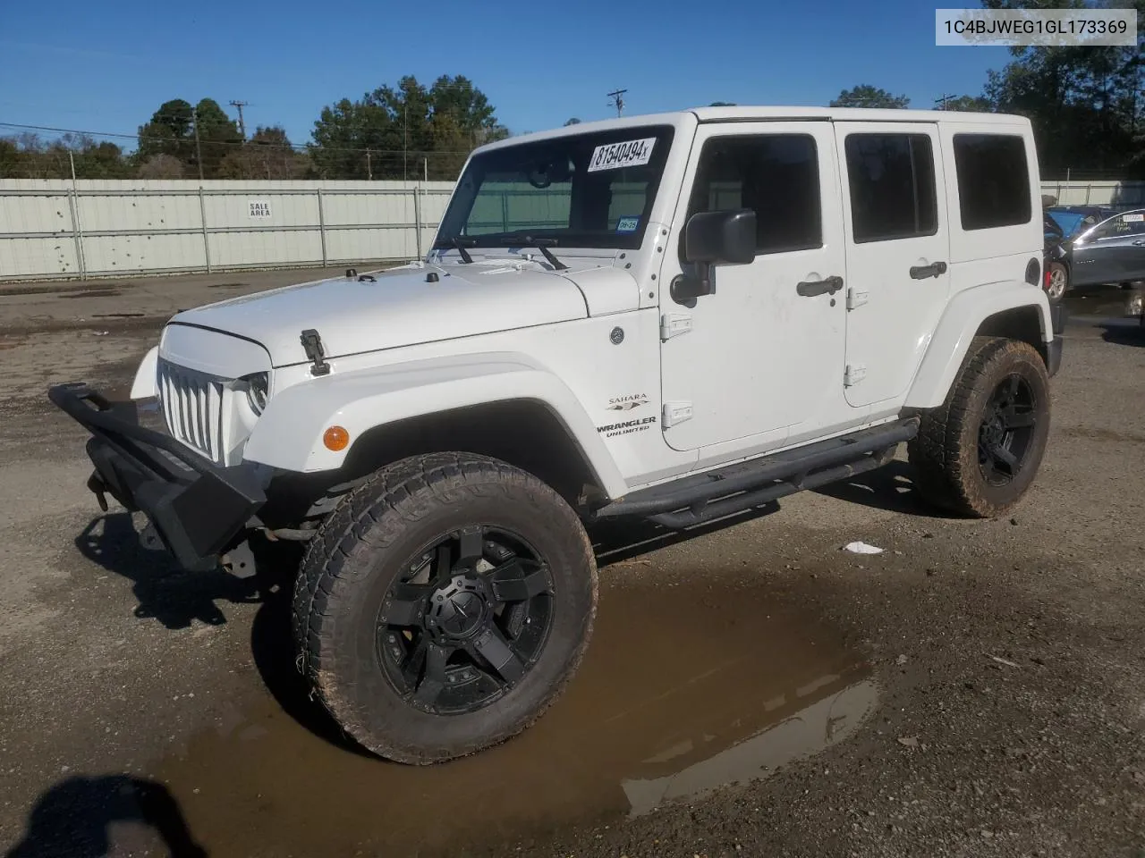 2016 Jeep Wrangler Unlimited Sahara VIN: 1C4BJWEG1GL173369 Lot: 81540494