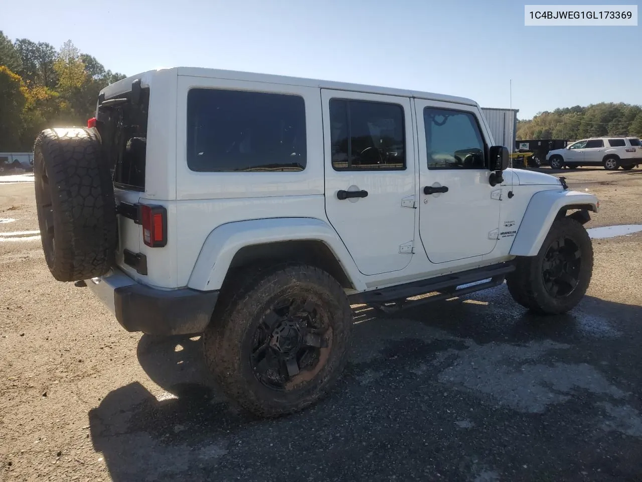 2016 Jeep Wrangler Unlimited Sahara VIN: 1C4BJWEG1GL173369 Lot: 81540494