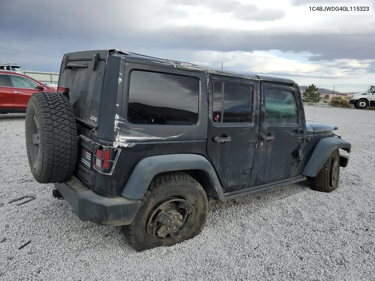 2016 Jeep Wrangler Unlimited Sport VIN: 1C4BJWDG4GL115323 Lot: 81599694