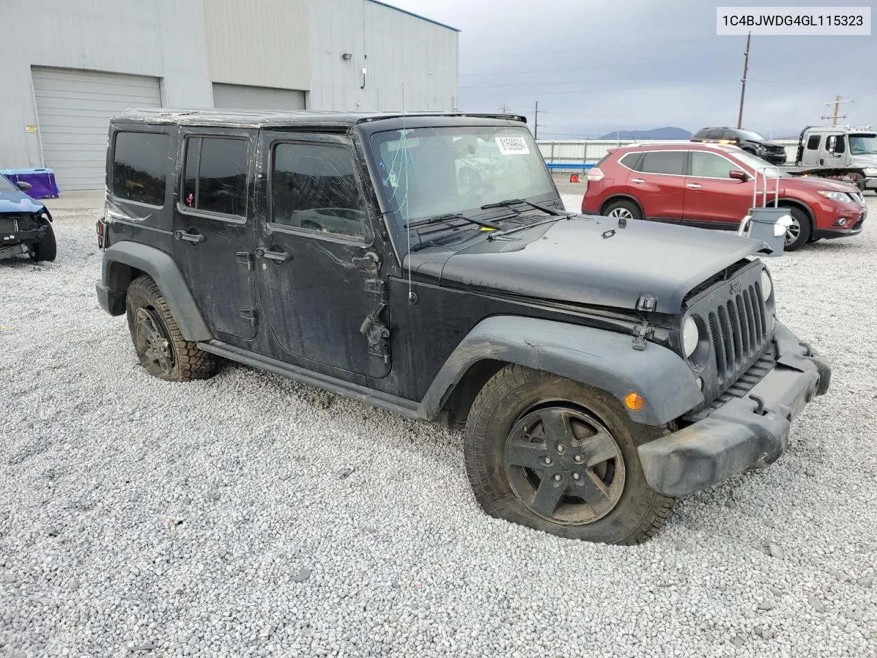 2016 Jeep Wrangler Unlimited Sport VIN: 1C4BJWDG4GL115323 Lot: 81599694