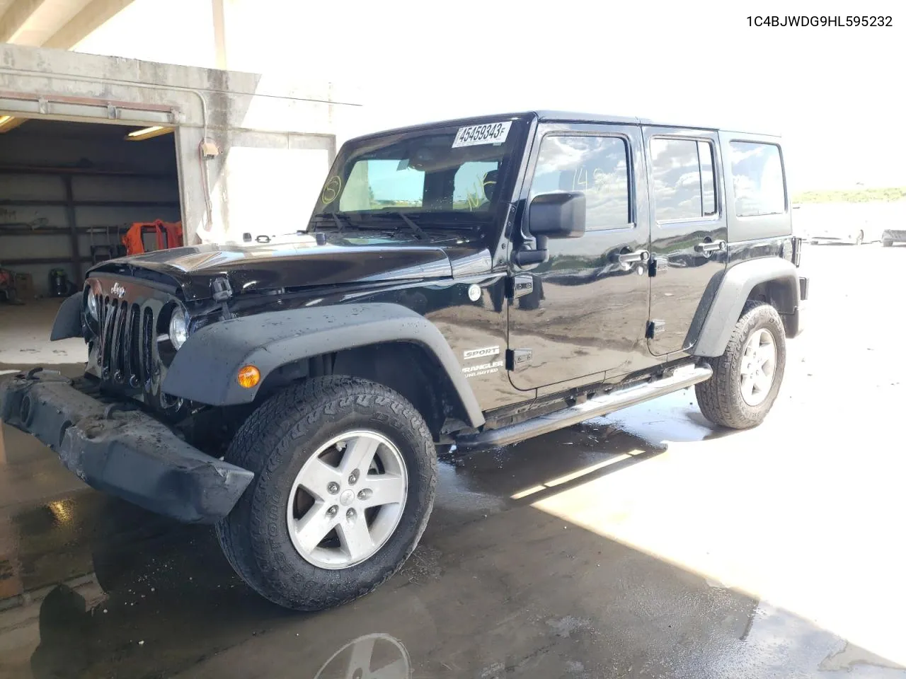 2017 Jeep Wrangler Unlimited Sport VIN: 1C4BJWDG9HL595232 Lot: 45459343