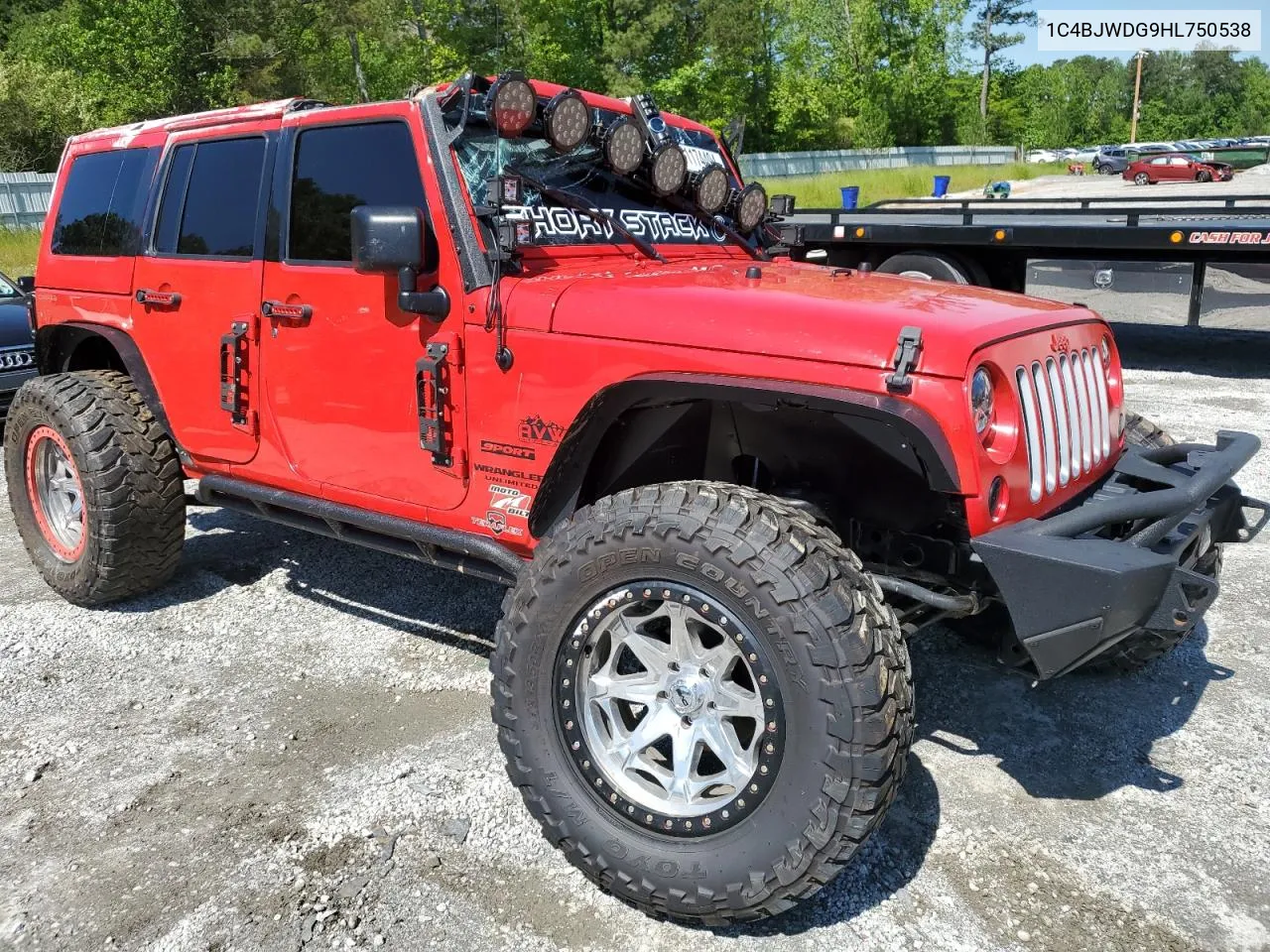 2017 Jeep Wrangler Unlimited Sport VIN: 1C4BJWDG9HL750538 Lot: 40630451