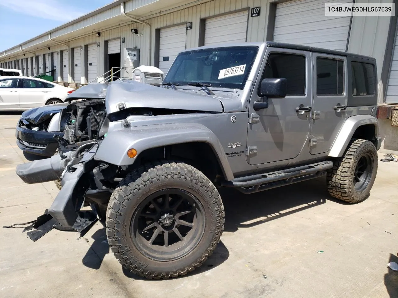 2017 Jeep Wrangler Unlimited Sahara VIN: 1C4BJWEG0HL567639 Lot: 60753714