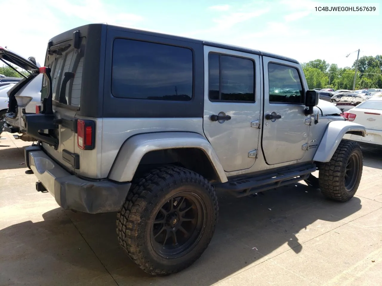 2017 Jeep Wrangler Unlimited Sahara VIN: 1C4BJWEG0HL567639 Lot: 60753714