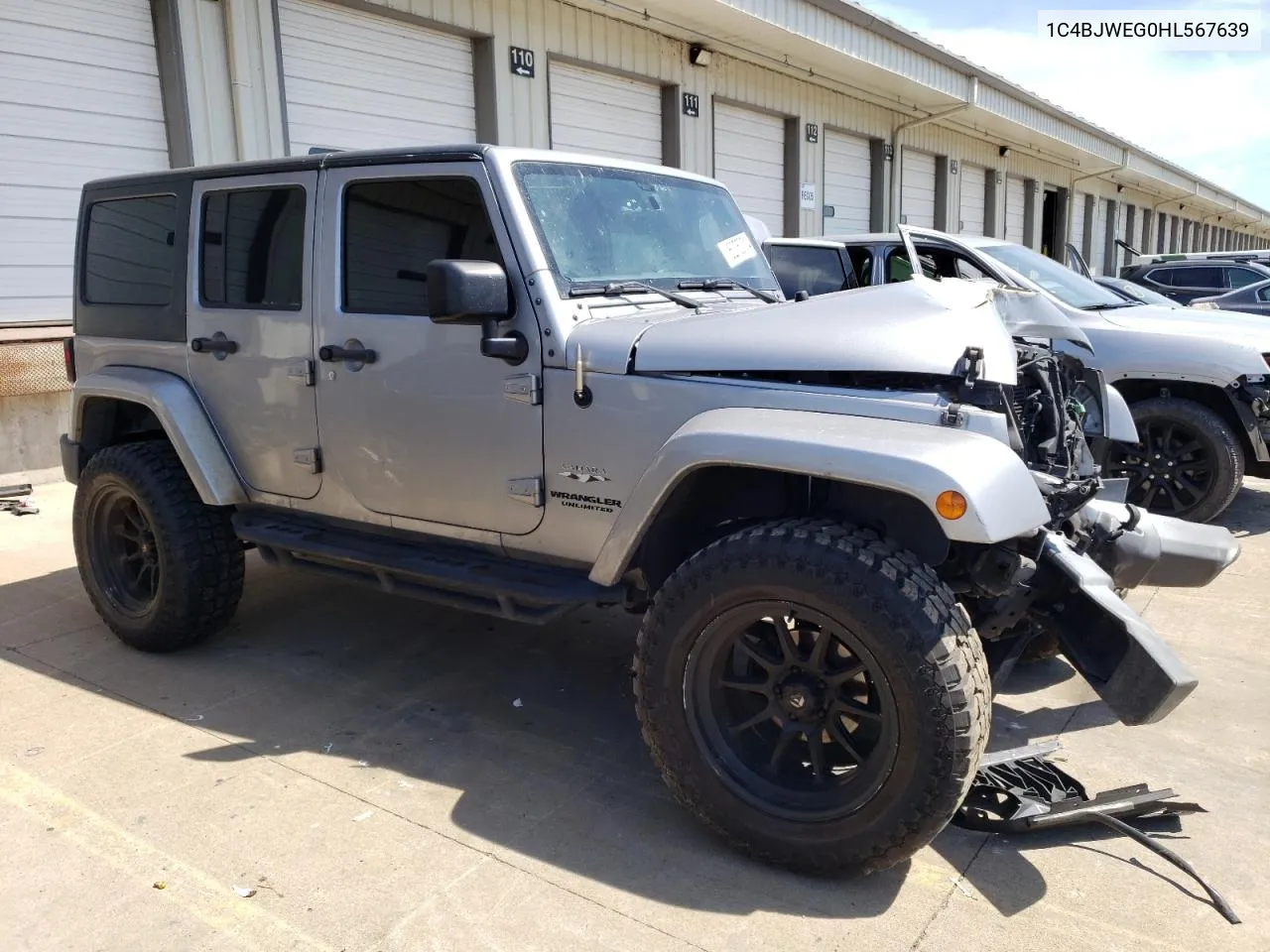 2017 Jeep Wrangler Unlimited Sahara VIN: 1C4BJWEG0HL567639 Lot: 60753714