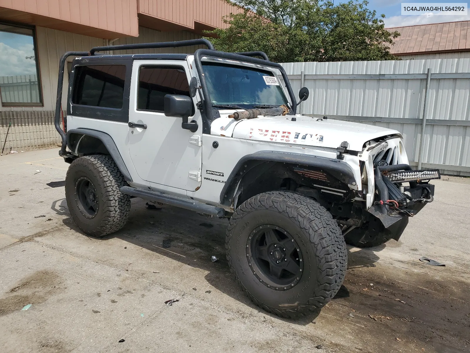 2017 Jeep Wrangler Sport VIN: 1C4AJWAG4HL564292 Lot: 63793604