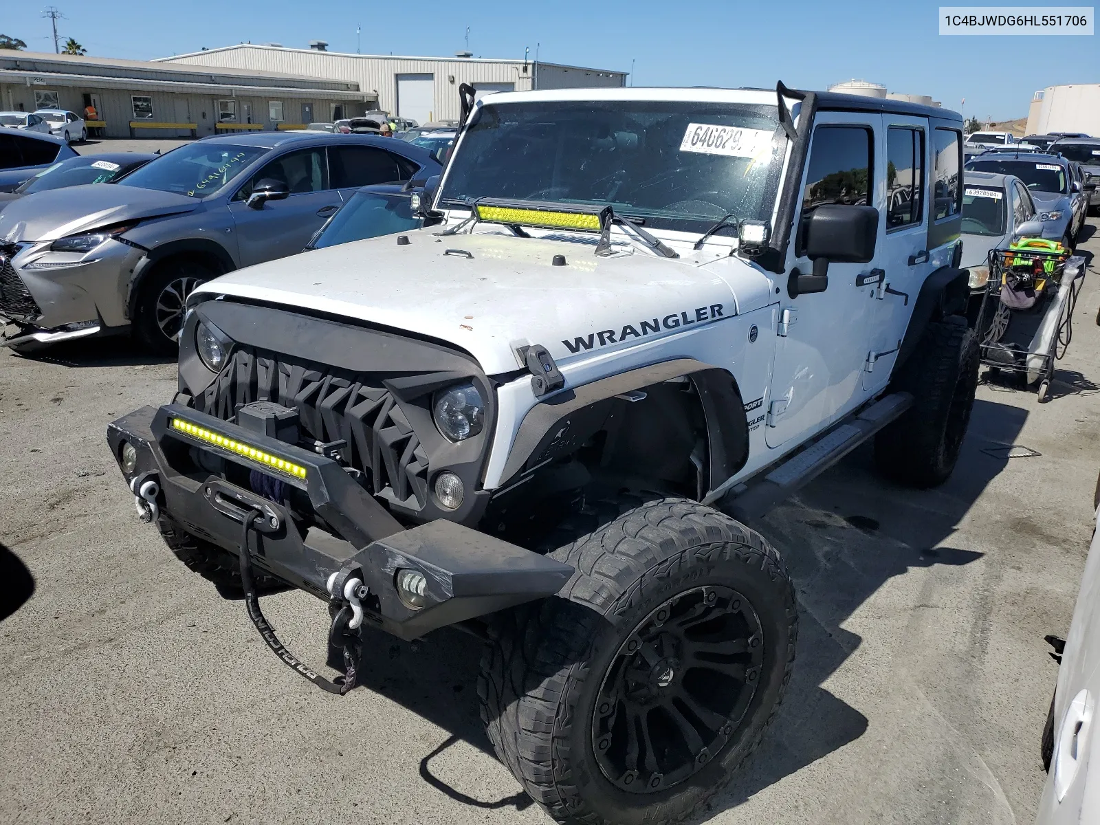 2017 Jeep Wrangler Unlimited Sport VIN: 1C4BJWDG6HL551706 Lot: 64662924