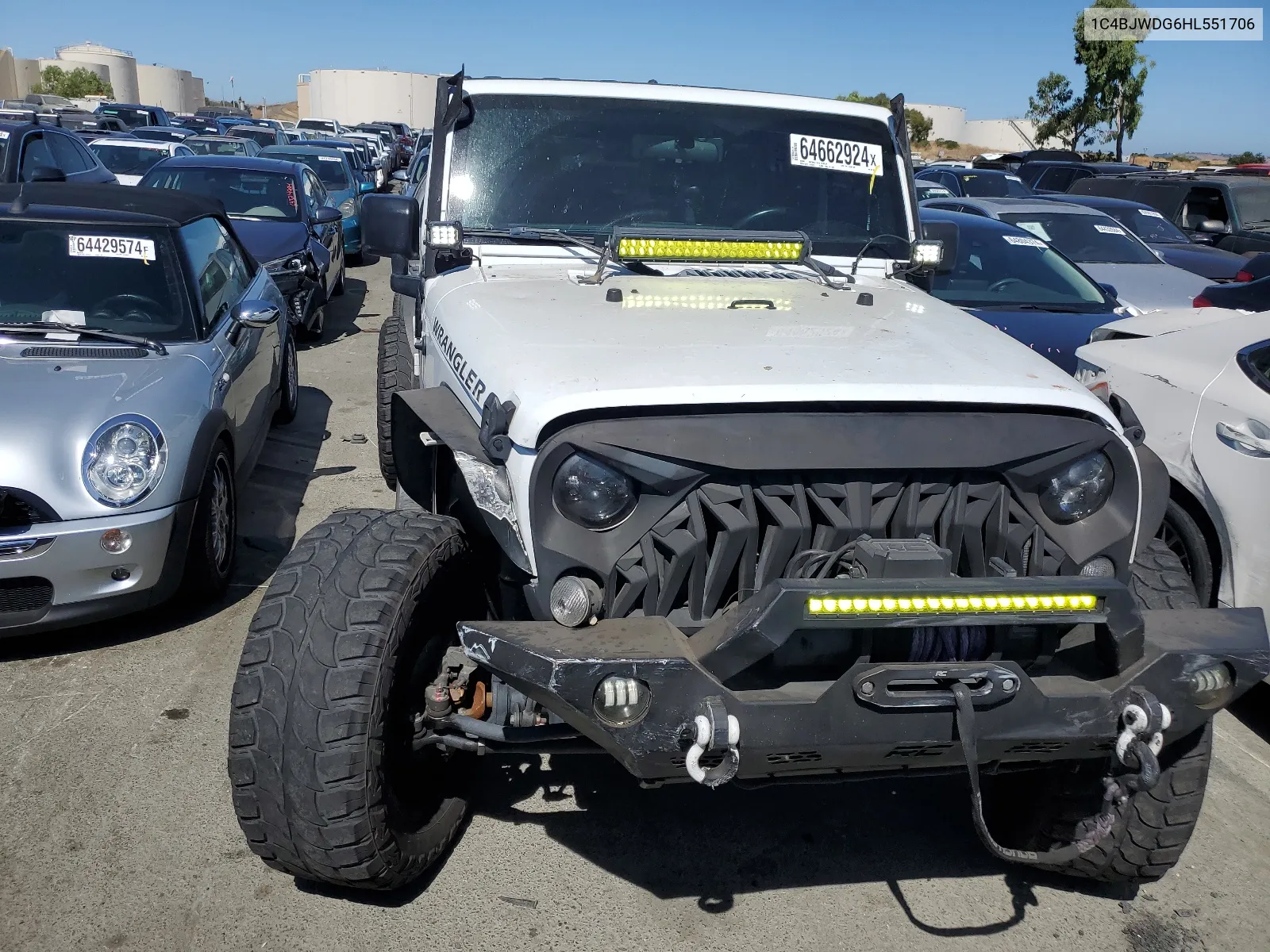 2017 Jeep Wrangler Unlimited Sport VIN: 1C4BJWDG6HL551706 Lot: 64662924