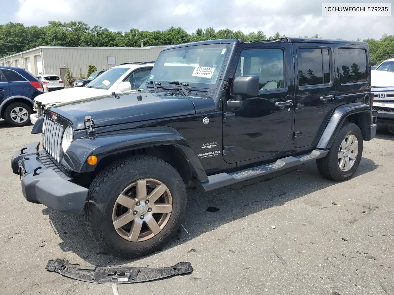 2017 Jeep Wrangler Unlimited Sahara VIN: 1C4HJWEG0HL579235 Lot: 65110004