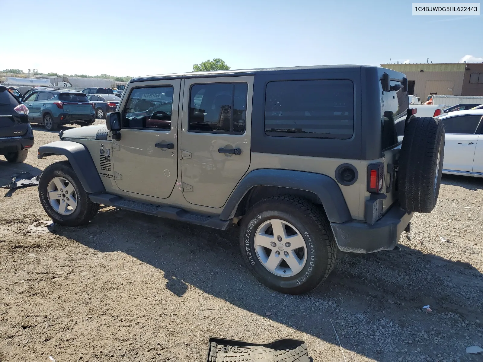 2017 Jeep Wrangler Unlimited Sport VIN: 1C4BJWDG5HL622443 Lot: 65819844