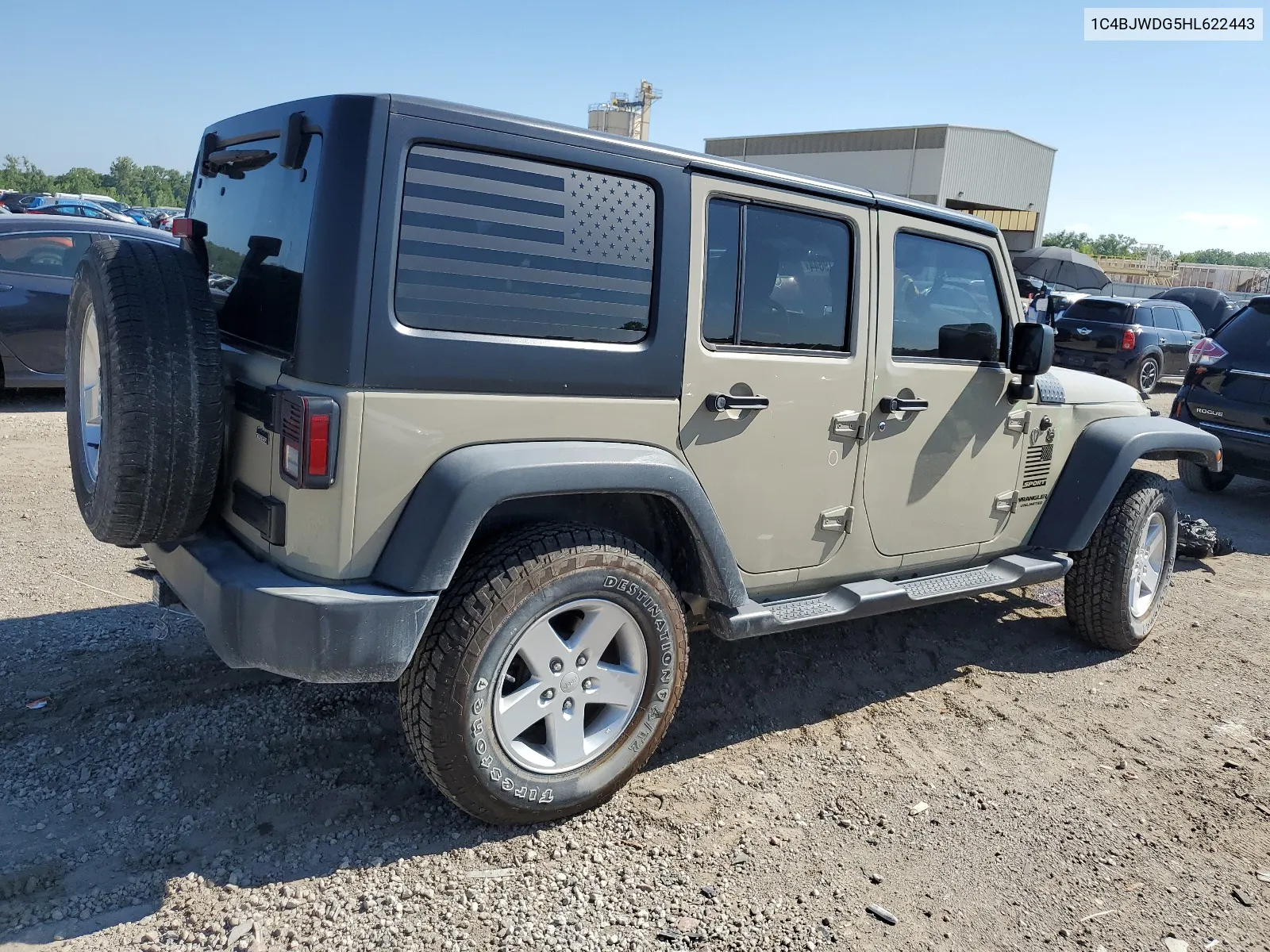 2017 Jeep Wrangler Unlimited Sport VIN: 1C4BJWDG5HL622443 Lot: 65819844