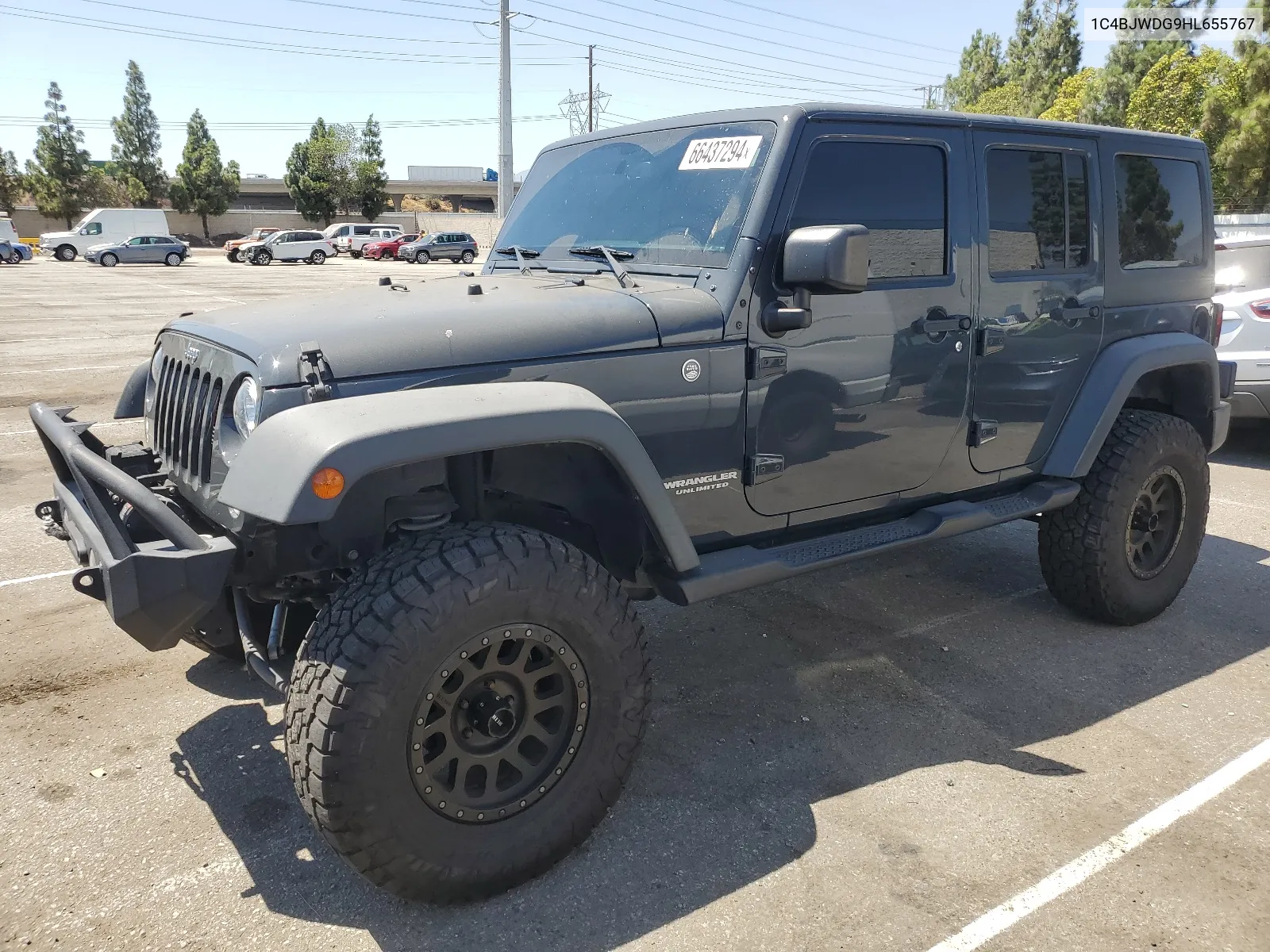 2017 Jeep Wrangler Unlimited Sport VIN: 1C4BJWDG9HL655767 Lot: 66437294