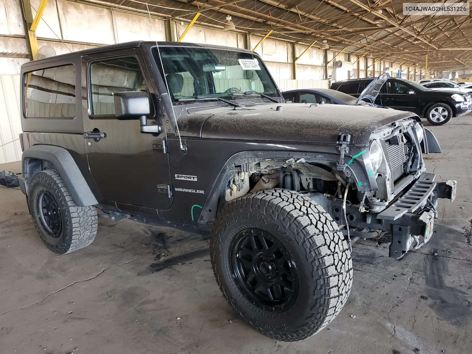 2017 Jeep Wrangler Sport VIN: 1C4AJWAG2HL531226 Lot: 66575334