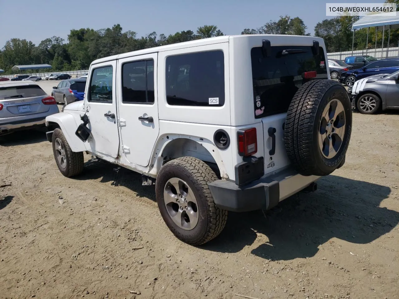 2017 Jeep Wrangler Unlimited Sahara VIN: 1C4BJWEGXHL654612 Lot: 67285524