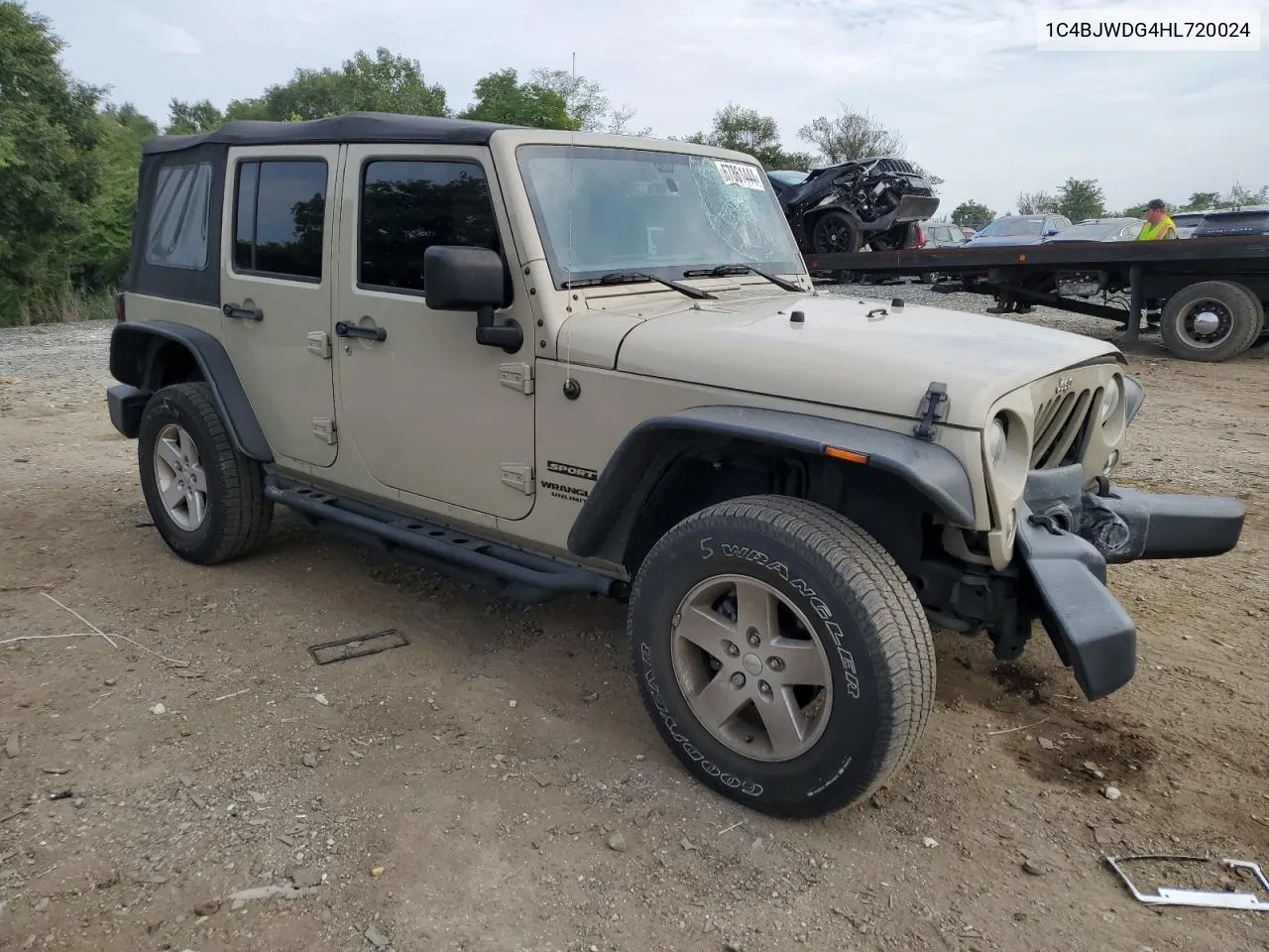 2017 Jeep Wrangler Unlimited Sport VIN: 1C4BJWDG4HL720024 Lot: 67861444