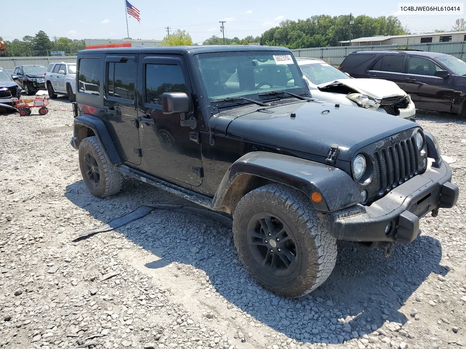 2017 Jeep Wrangler Unlimited Sahara VIN: 1C4BJWEG6HL610414 Lot: 68056964