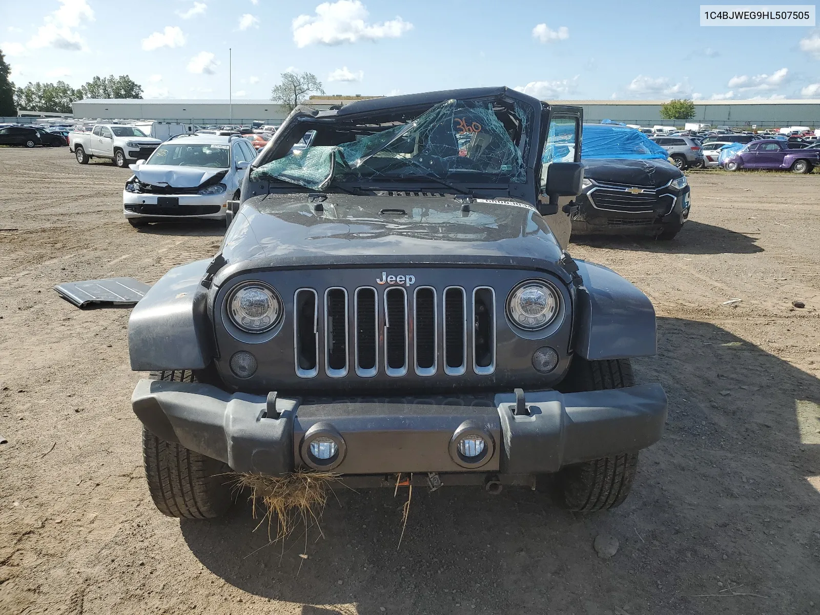 2017 Jeep Wrangler Unlimited Sahara VIN: 1C4BJWEG9HL507505 Lot: 68083834