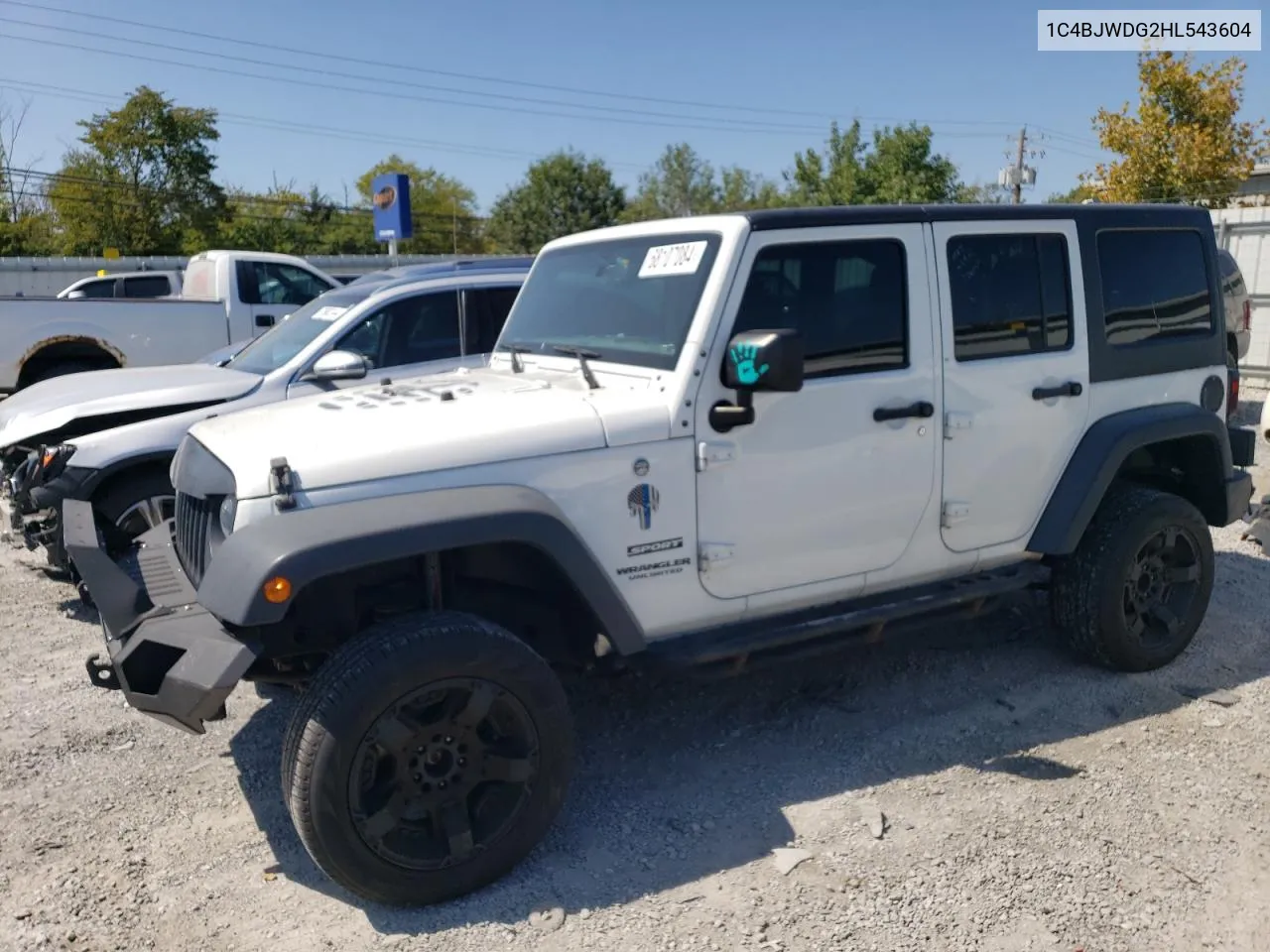 2017 Jeep Wrangler Unlimited Sport VIN: 1C4BJWDG2HL543604 Lot: 68107084