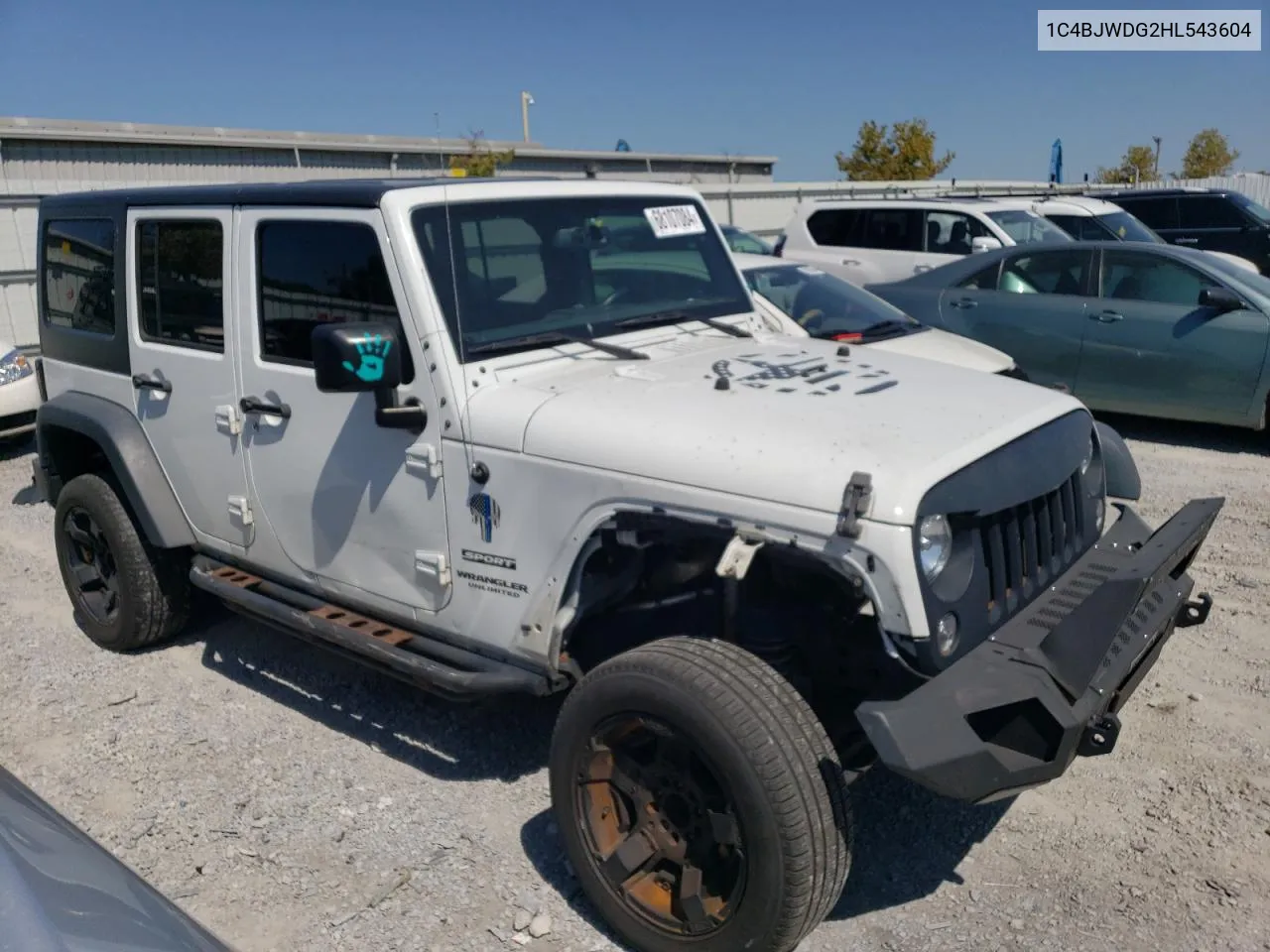 2017 Jeep Wrangler Unlimited Sport VIN: 1C4BJWDG2HL543604 Lot: 68107084