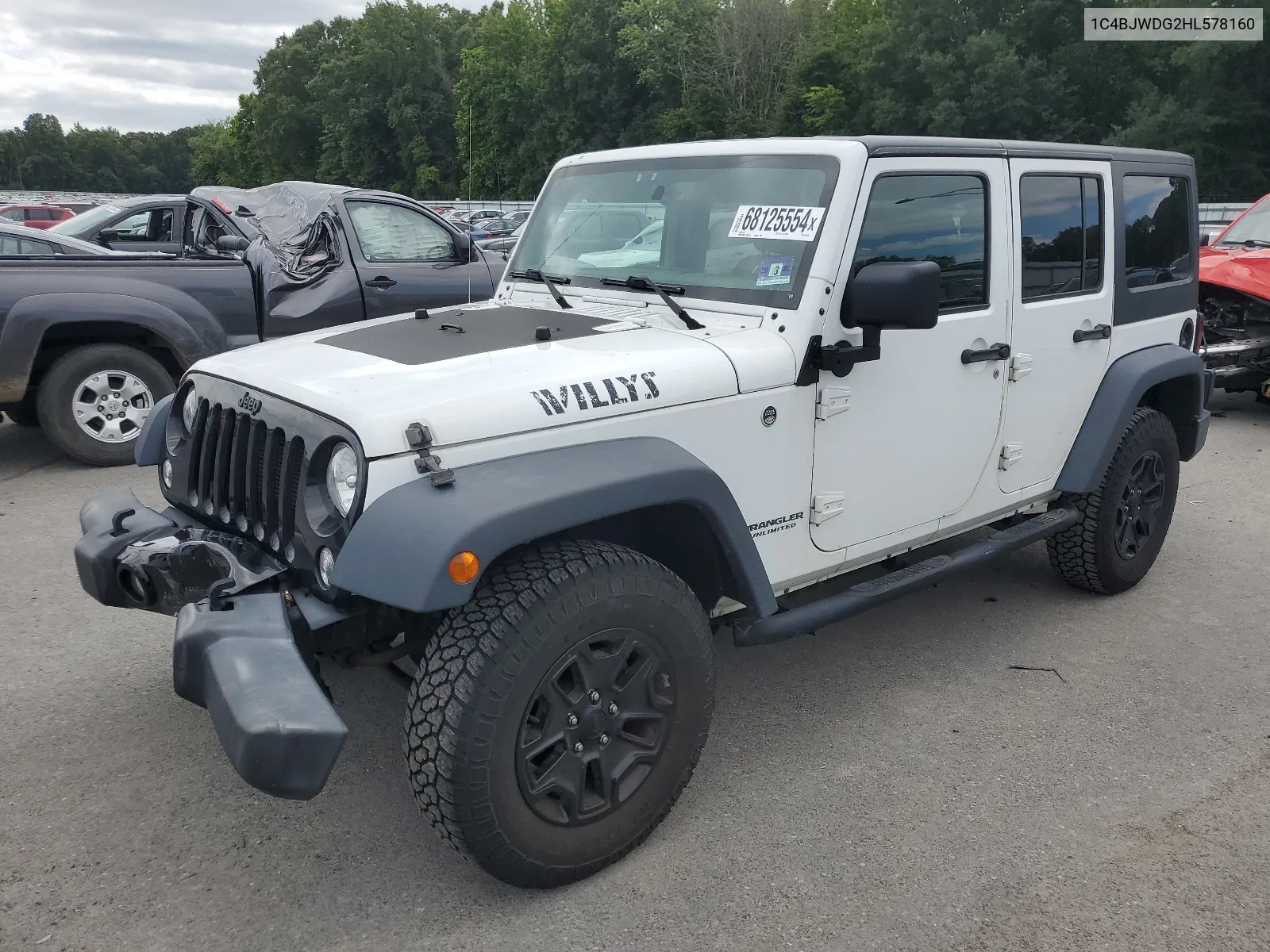 2017 Jeep Wrangler Unlimited Sport VIN: 1C4BJWDG2HL578160 Lot: 68125554