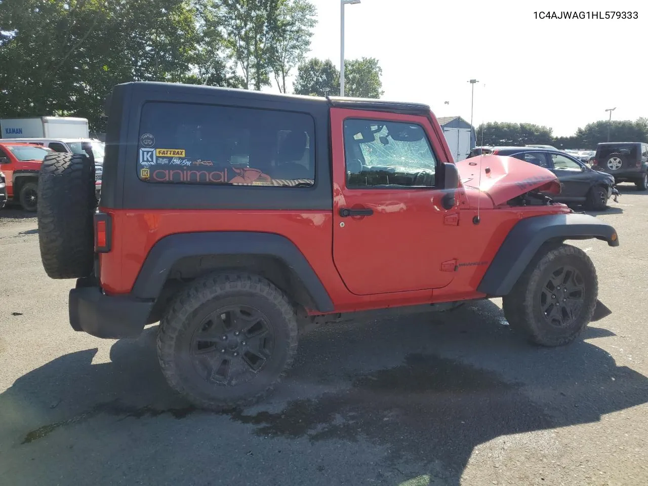 2017 Jeep Wrangler Sport VIN: 1C4AJWAG1HL579333 Lot: 68221184