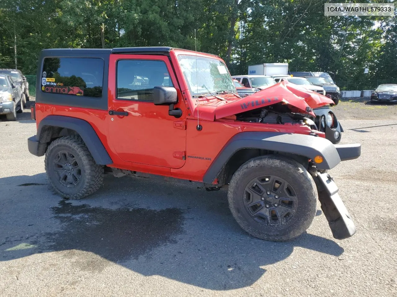 2017 Jeep Wrangler Sport VIN: 1C4AJWAG1HL579333 Lot: 68221184