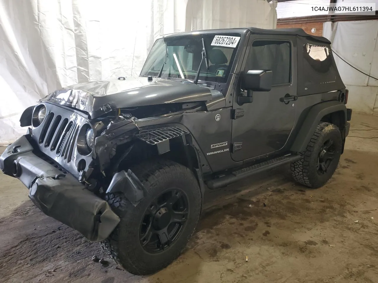 1C4AJWAG7HL611394 2017 Jeep Wrangler Sport