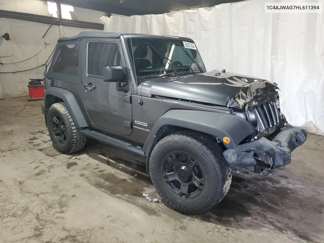 2017 Jeep Wrangler Sport VIN: 1C4AJWAG7HL611394 Lot: 68267204