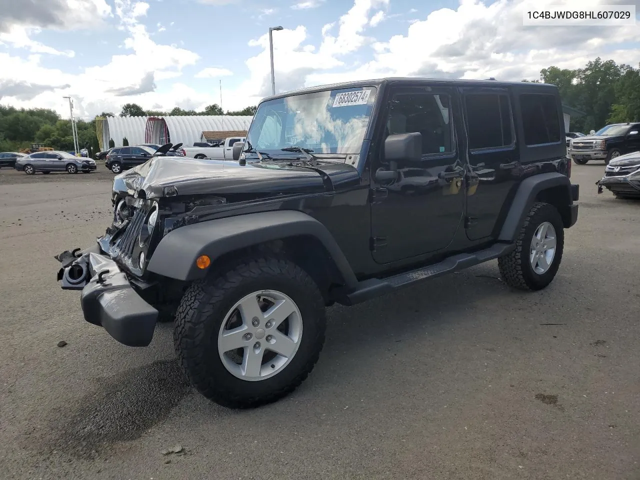 1C4BJWDG8HL607029 2017 Jeep Wrangler Unlimited Sport