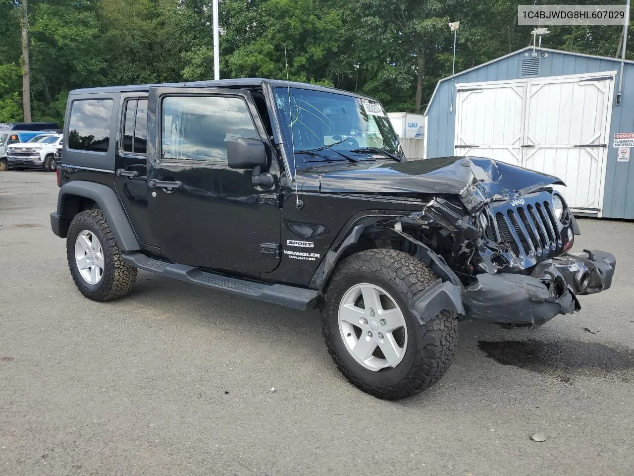 2017 Jeep Wrangler Unlimited Sport VIN: 1C4BJWDG8HL607029 Lot: 68302574