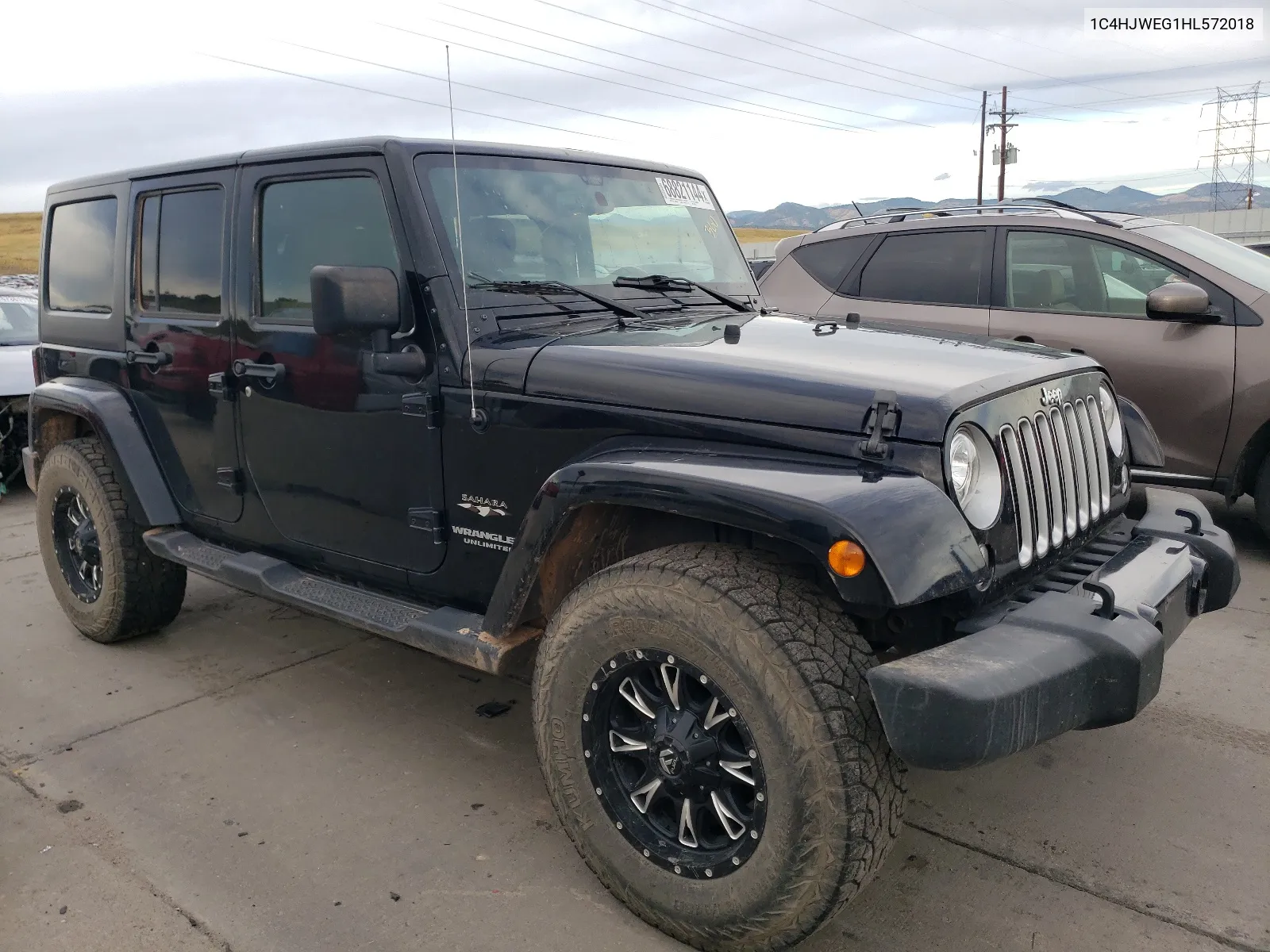 2017 Jeep Wrangler Unlimited Sahara VIN: 1C4HJWEG1HL572018 Lot: 68821144