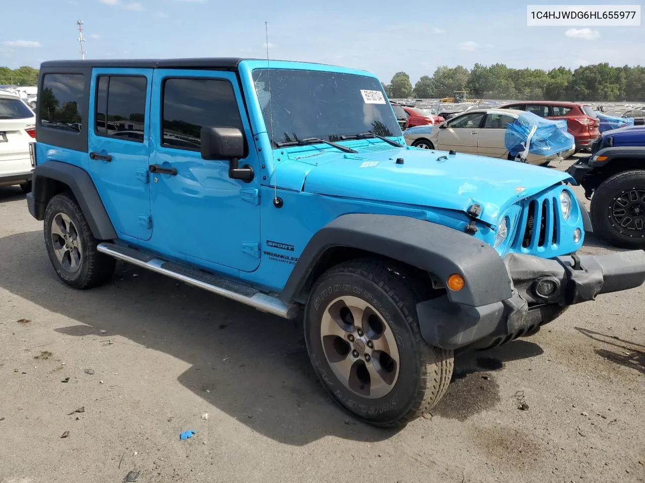 1C4HJWDG6HL655977 2017 Jeep Wrangler Unlimited Sport