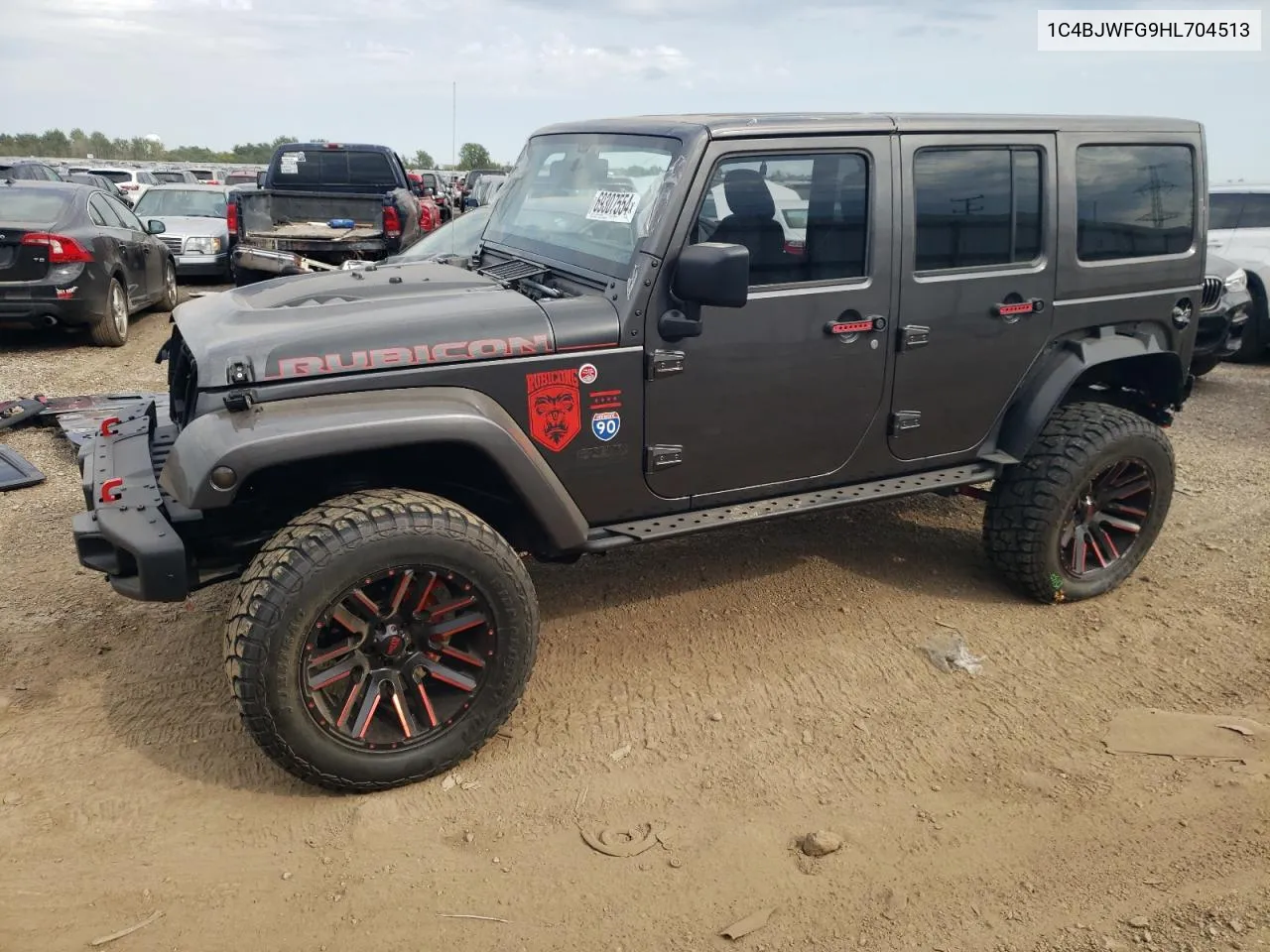 1C4BJWFG9HL704513 2017 Jeep Wrangler Unlimited Rubicon