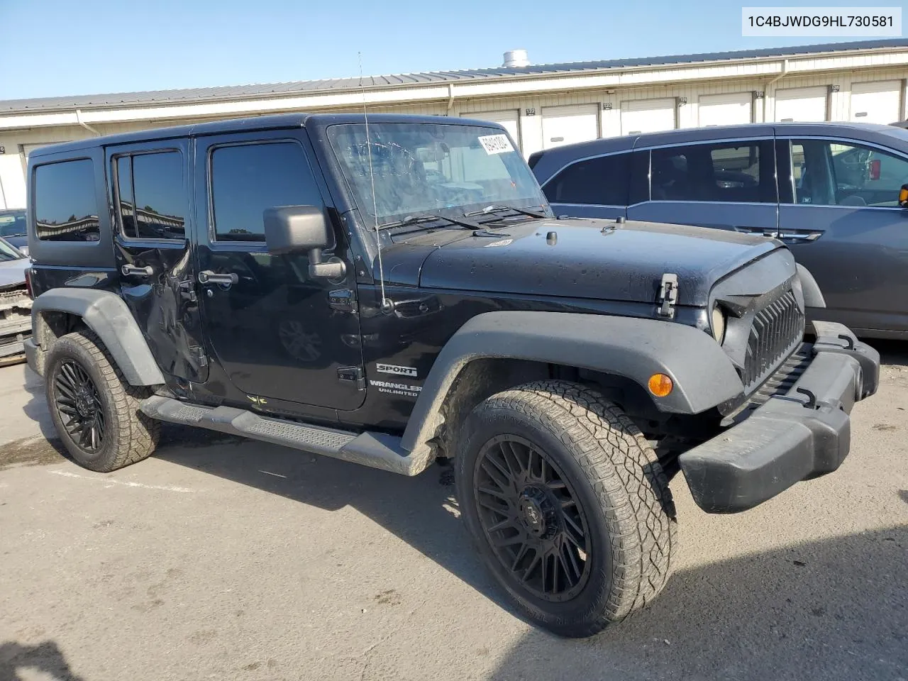 1C4BJWDG9HL730581 2017 Jeep Wrangler Unlimited Sport