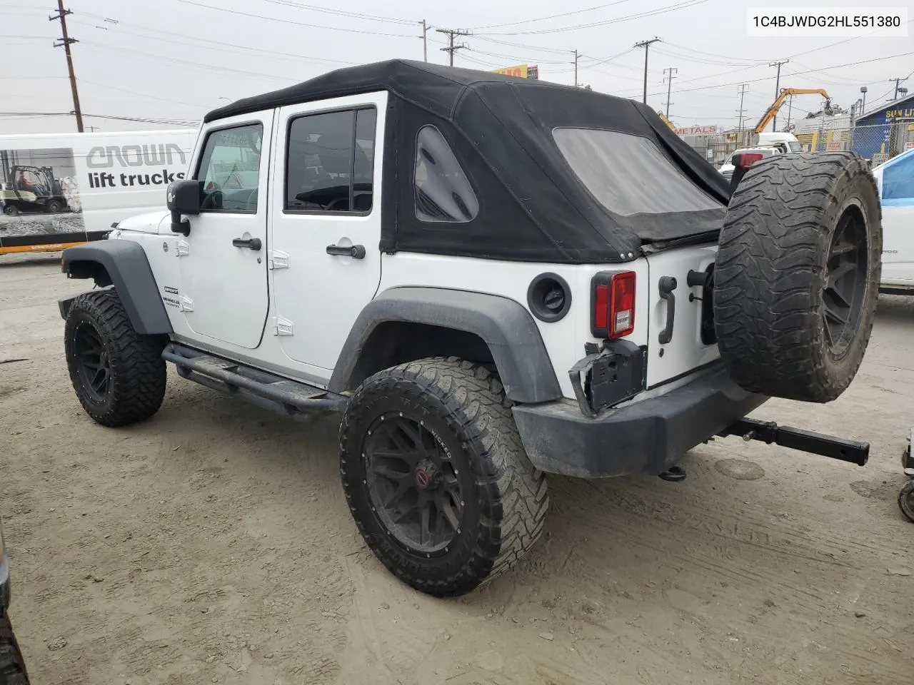 2017 Jeep Wrangler Unlimited Sport VIN: 1C4BJWDG2HL551380 Lot: 69851134