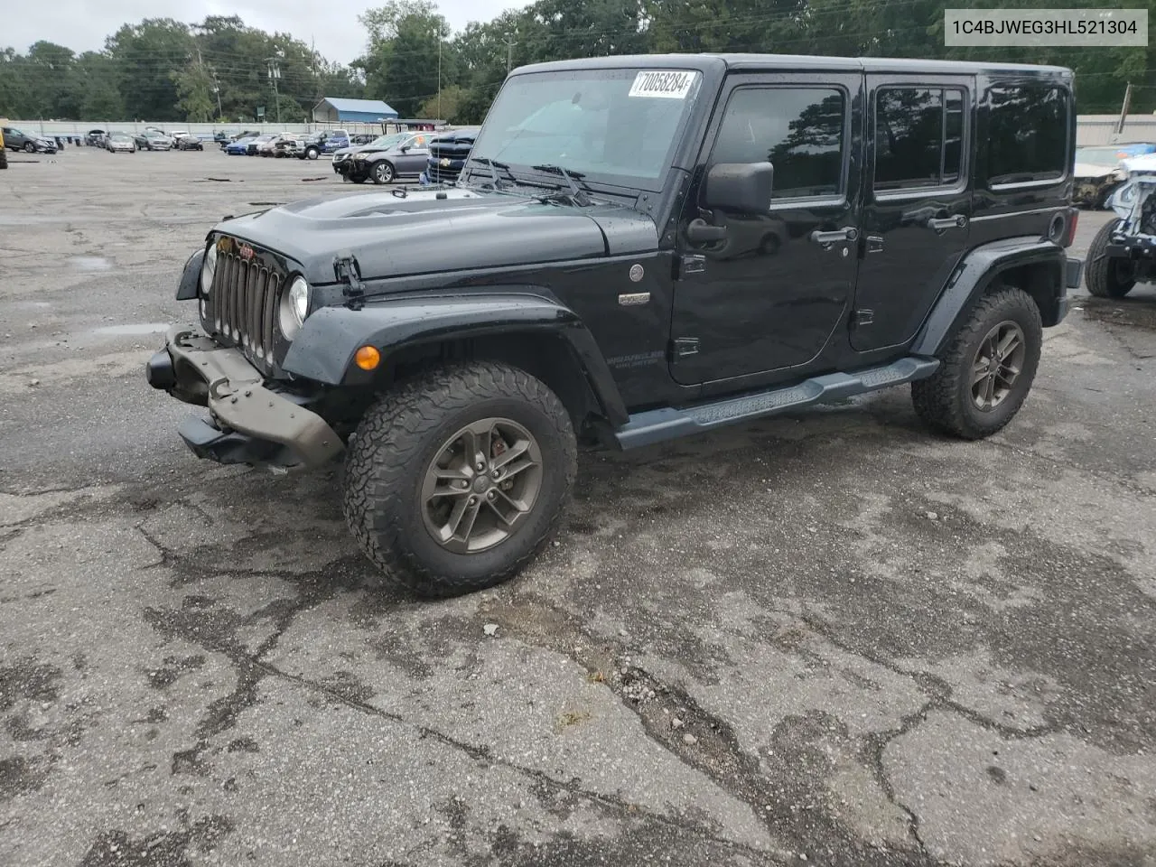 2017 Jeep Wrangler Unlimited Sahara VIN: 1C4BJWEG3HL521304 Lot: 70058284