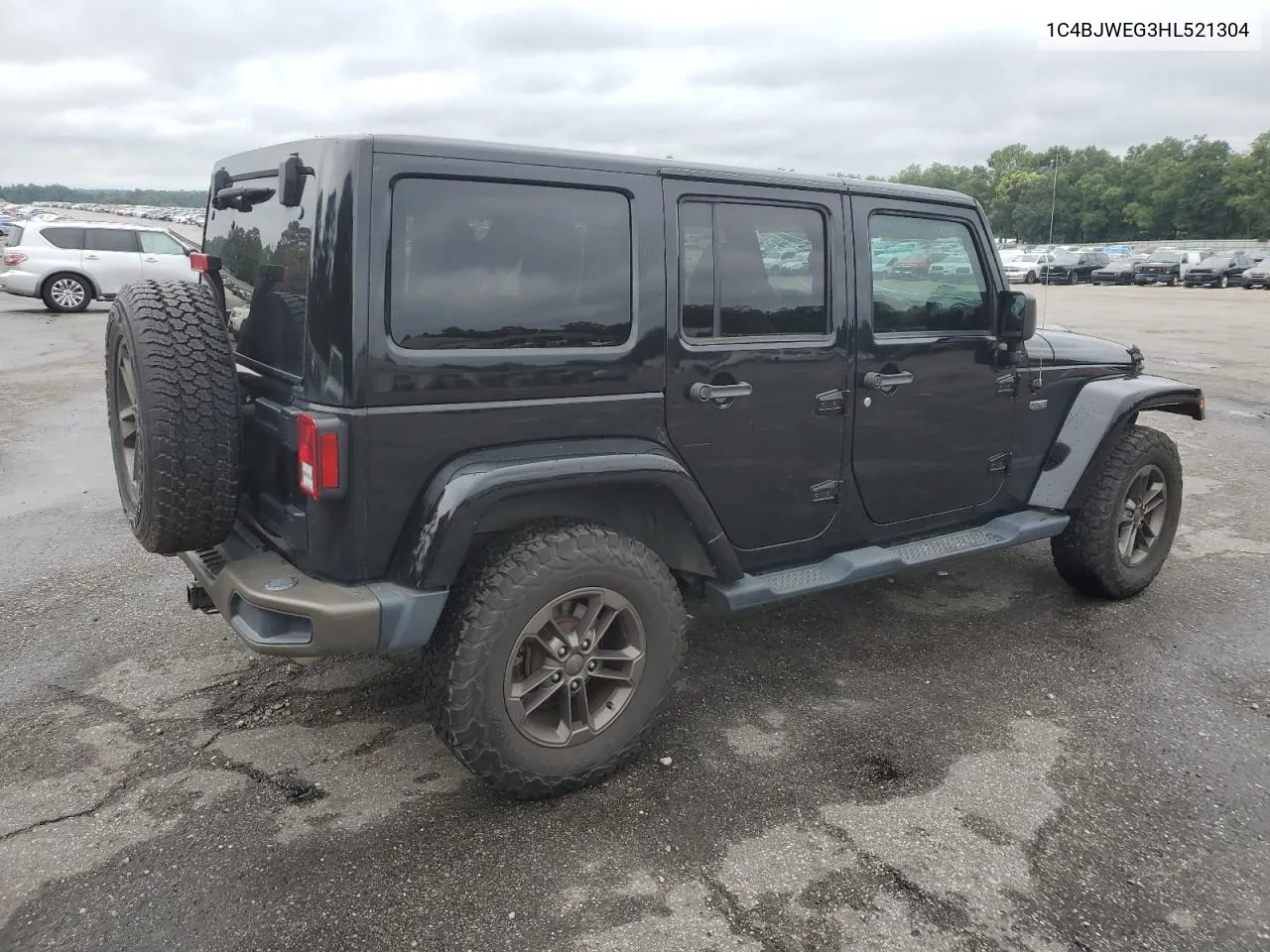 2017 Jeep Wrangler Unlimited Sahara VIN: 1C4BJWEG3HL521304 Lot: 70058284