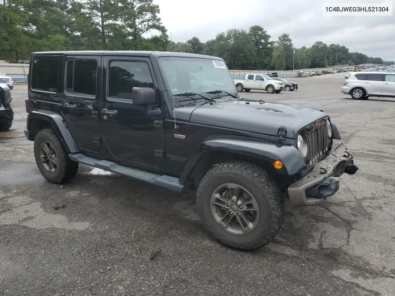 2017 Jeep Wrangler Unlimited Sahara VIN: 1C4BJWEG3HL521304 Lot: 70058284