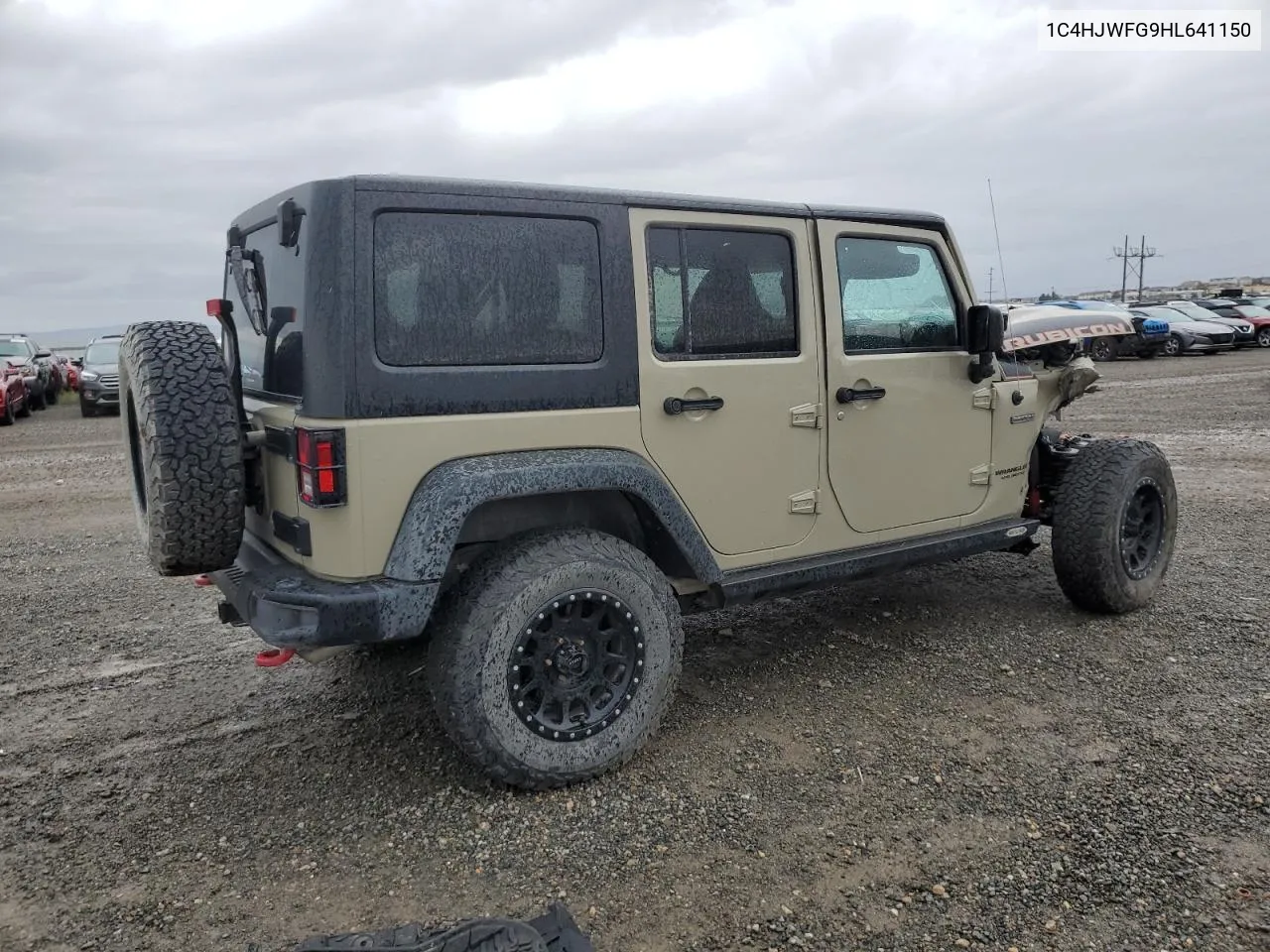 2017 Jeep Wrangler Unlimited Rubicon VIN: 1C4HJWFG9HL641150 Lot: 71060734