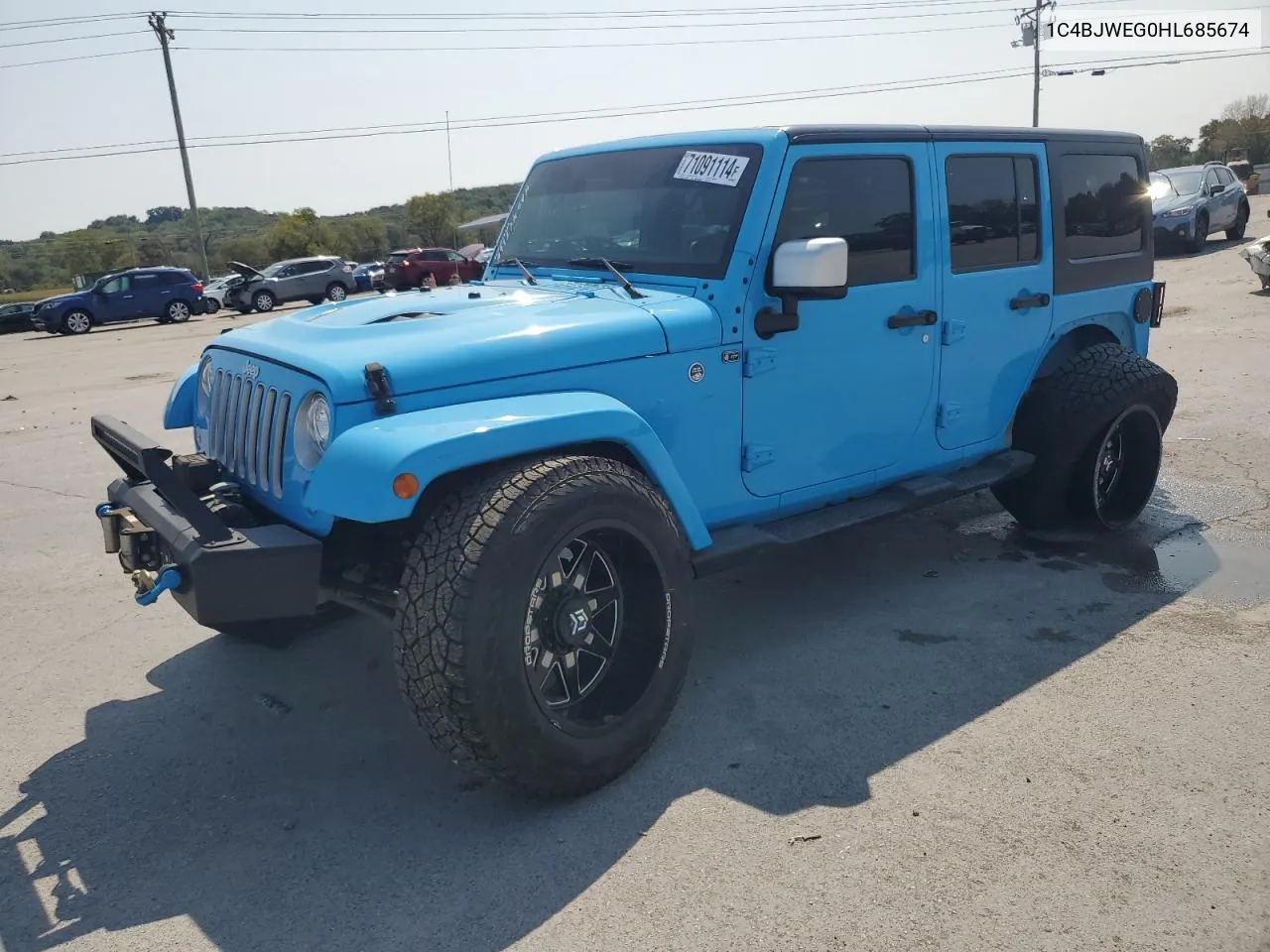 1C4BJWEG0HL685674 2017 Jeep Wrangler Unlimited Sahara