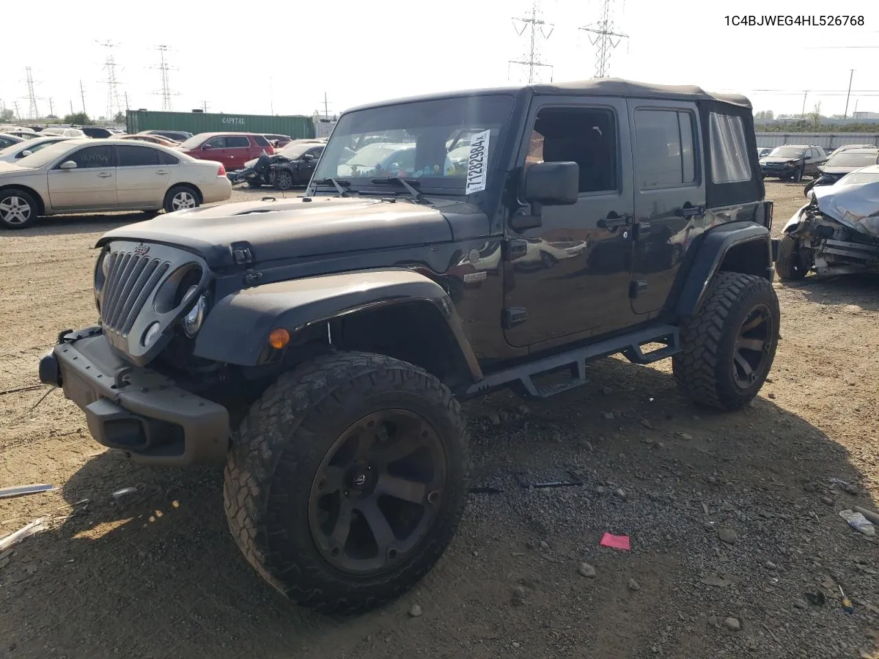 1C4BJWEG4HL526768 2017 Jeep Wrangler Unlimited Sahara